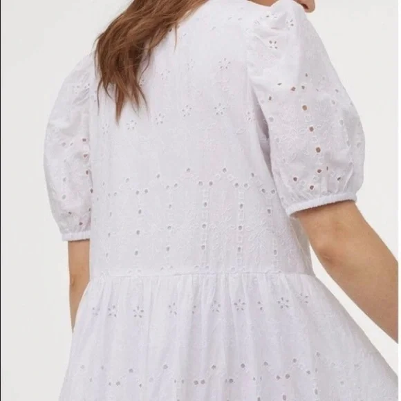 sachin and babi light blue dress NWT Simone Rocha H&M White Embroidered Dress